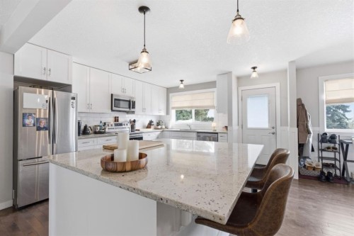 8411 Silver Springs Road Nw, Calgary, AB - Indoor Photo Showing Kitchen With Stainless Steel Kitchen With Upgraded Kitchen