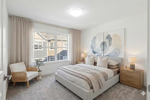 812 Cranbrook Walk Se, Calgary, AB - Indoor Photo Showing Bedroom