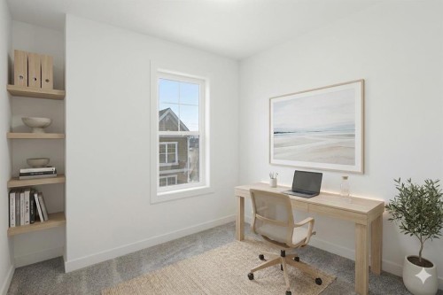 812 Cranbrook Walk Se, Calgary, AB - Indoor Photo Showing Office