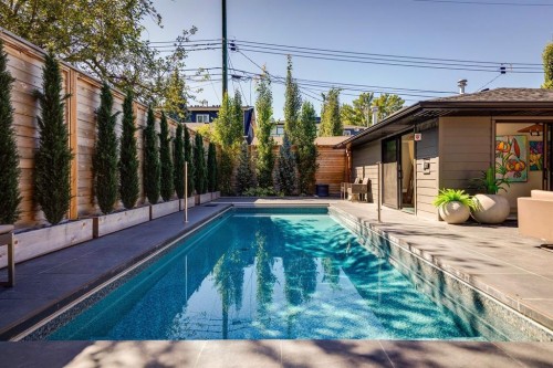 1927 12 Street Sw, Calgary, AB - Outdoor With In Ground Pool