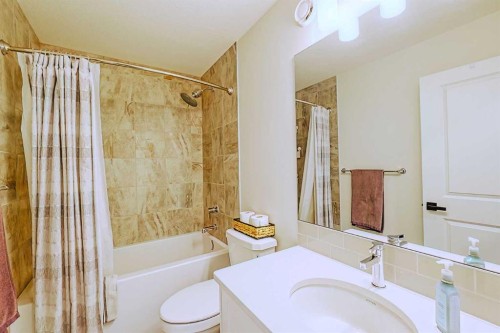 25 Belmont Green Sw, Calgary, AB - Indoor Photo Showing Bathroom