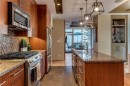 204-701 3 Avenue Sw, Calgary, AB  - Indoor Photo Showing Kitchen With Upgraded Kitchen 