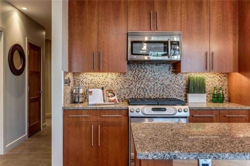 204-701 3 Avenue Sw, Calgary, AB - Indoor Photo Showing Kitchen