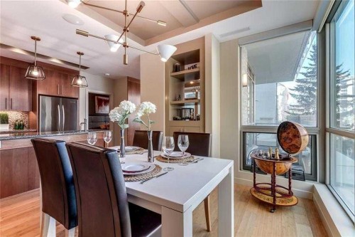 204-701 3 Avenue Sw, Calgary, AB - Indoor Photo Showing Dining Room