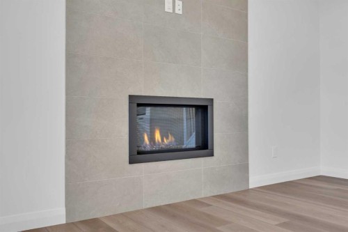 154 Northern Lights Crescent, Langdon, AB - Indoor With Fireplace