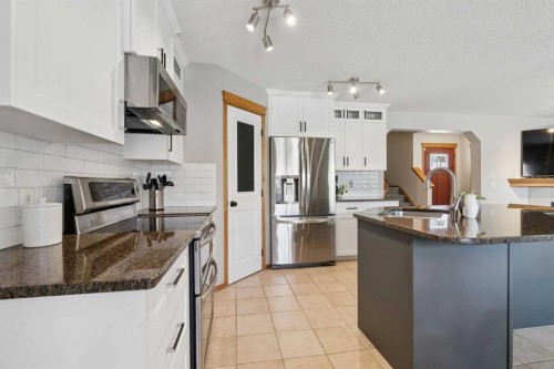 142 Cranfield Crescent Se, Calgary, AB - Indoor Photo Showing Kitchen With Upgraded Kitchen