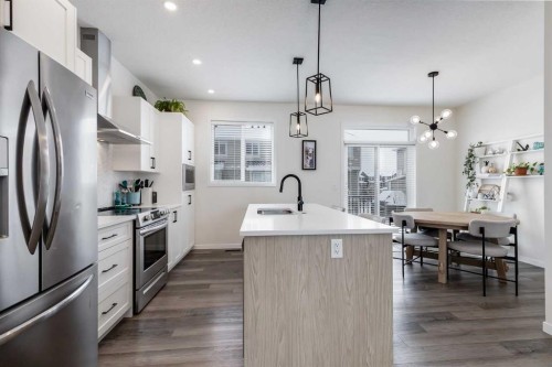 237 South Point Park Sw, Airdrie, AB - Indoor Photo Showing Kitchen With Stainless Steel Kitchen With Upgraded Kitchen