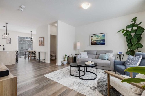 237 South Point Park Sw, Airdrie, AB - Indoor Photo Showing Living Room