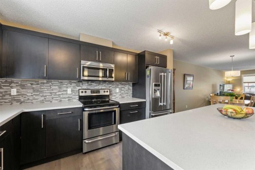 115 Baysprings Terrace Sw, Airdrie, AB - Indoor Photo Showing Kitchen With Stainless Steel Kitchen With Upgraded Kitchen