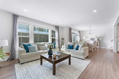 310 Mahogany Manor Se, Calgary, AB - Indoor Photo Showing Living Room