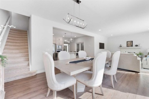 310 Mahogany Manor Se, Calgary, AB - Indoor Photo Showing Dining Room