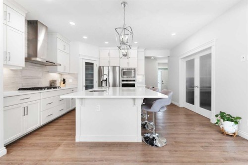 310 Mahogany Manor Se, Calgary, AB - Indoor Photo Showing Kitchen With Upgraded Kitchen