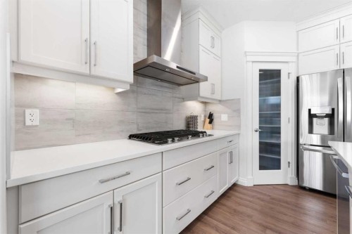 310 Mahogany Manor Se, Calgary, AB - Indoor Photo Showing Kitchen With Stainless Steel Kitchen With Upgraded Kitchen
