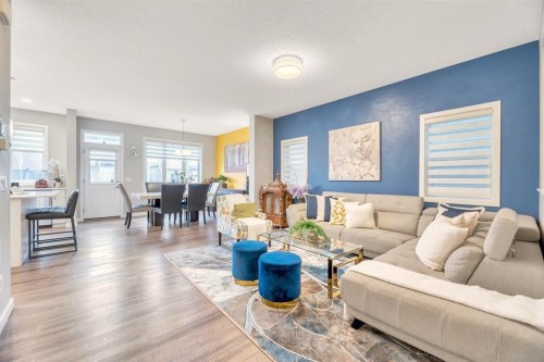 63 Walgrove Way Se, Calgary, AB - Indoor Photo Showing Living Room