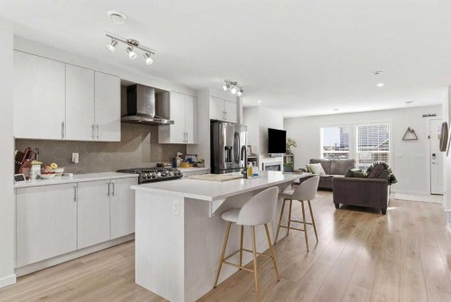 479 Cranbrook Square Se, Calgary, AB - Indoor Photo Showing Kitchen With Upgraded Kitchen