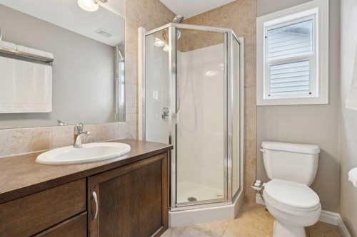56 Silverado Plains View Sw, Calgary, AB - Indoor Photo Showing Bathroom