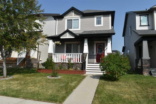 56 Silverado Plains View Sw, Calgary, AB - Outdoor With Deck Patio Veranda With Facade