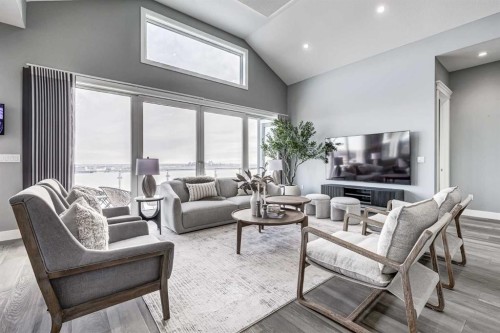 26 Patina Hill Sw, Calgary, AB - Indoor Photo Showing Living Room