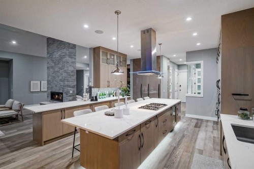 26 Patina Hill Sw, Calgary, AB - Indoor Photo Showing Kitchen With Upgraded Kitchen