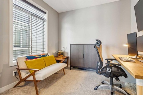 128 Sundown View, Cochrane, AB - Indoor Photo Showing Office