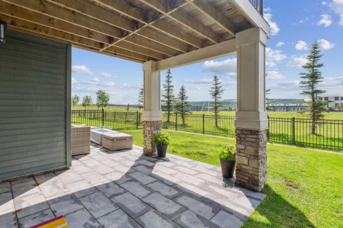 128 Sundown View, Cochrane, AB - Outdoor With Deck Patio Veranda With Exterior