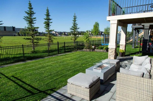128 Sundown View, Cochrane, AB - Outdoor With Deck Patio Veranda