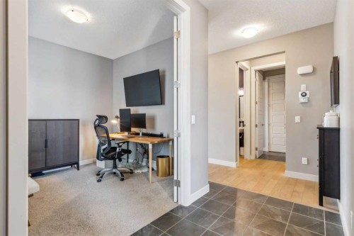 128 Sundown View, Cochrane, AB - Indoor Photo Showing Office