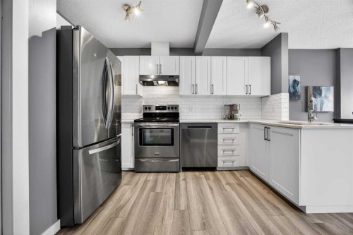 237 Willowbrook Close Nw, Airdrie, AB - Indoor Photo Showing Kitchen With Stainless Steel Kitchen With Upgraded Kitchen