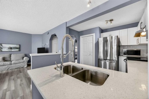 237 Willowbrook Close Nw, Airdrie, AB - Indoor Photo Showing Kitchen With Stainless Steel Kitchen With Double Sink