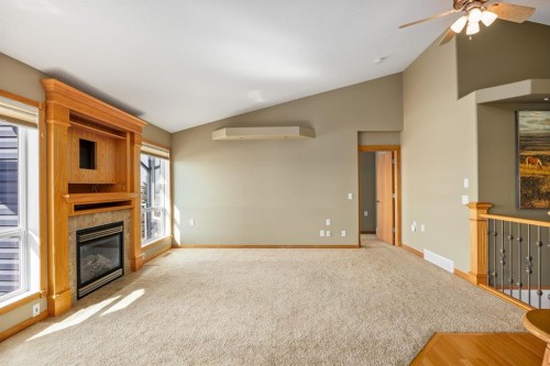20 Hillcrest Boulevard, Strathmore, AB - Indoor With Fireplace