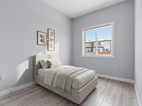 68 Cornerbrook View Ne, Calgary, AB - Indoor Photo Showing Bedroom