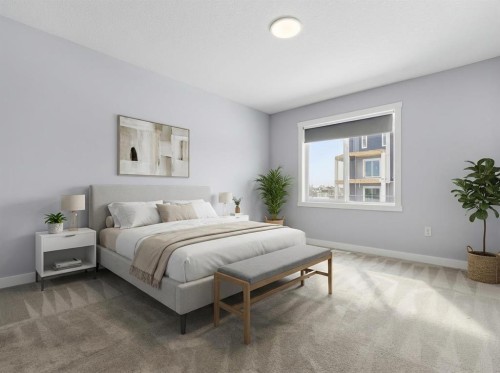 68 Cornerbrook View Ne, Calgary, AB - Indoor Photo Showing Bedroom