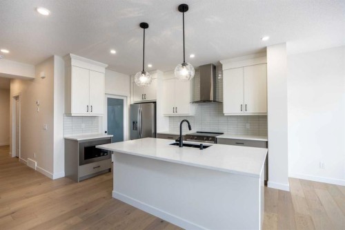 191 Homestead Common Ne, Calgary, AB - Indoor Photo Showing Kitchen With Upgraded Kitchen