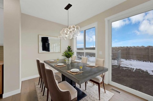 191 Homestead Common Ne, Calgary, AB - Indoor Photo Showing Dining Room