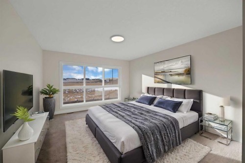 191 Homestead Common Ne, Calgary, AB - Indoor Photo Showing Bedroom