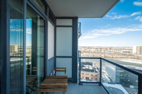 1205-550 Riverfront Avenue Se, Calgary, AB - Outdoor With Balcony With View