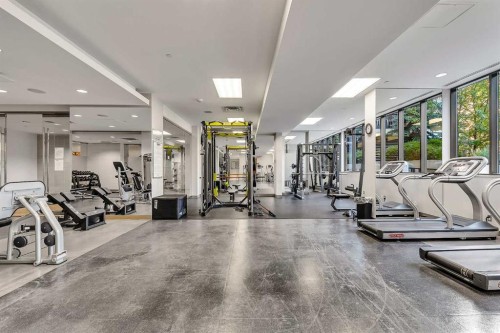 544-222 Riverfront Avenue Sw, Calgary, AB - Indoor Photo Showing Gym Room
