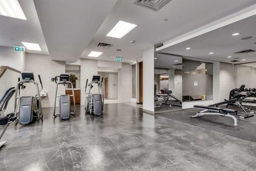 544-222 Riverfront Avenue Sw, Calgary, AB - Indoor Photo Showing Gym Room