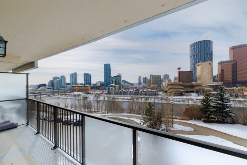 303-300 Meredith Road Ne, Calgary, AB - Outdoor With Balcony With View With Exterior