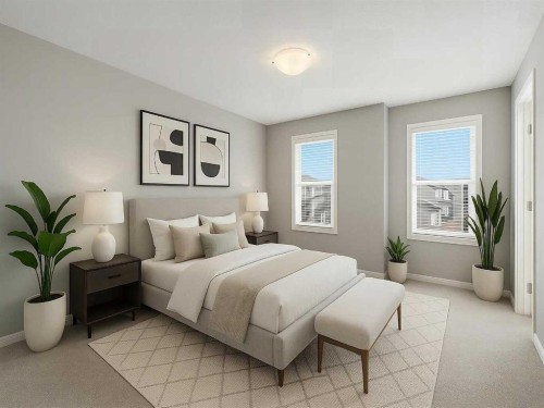 89 Walgrove Rise Se, Calgary, AB - Indoor Photo Showing Bedroom