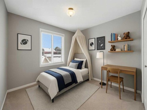 89 Walgrove Rise Se, Calgary, AB - Indoor Photo Showing Bedroom