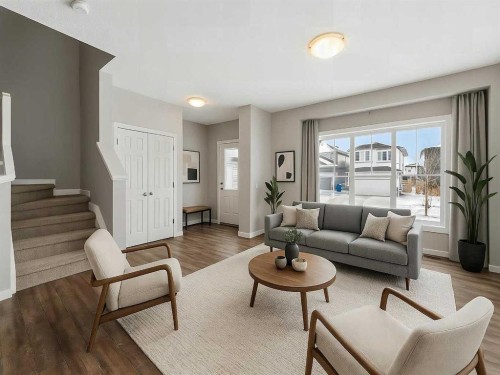 89 Walgrove Rise Se, Calgary, AB - Indoor Photo Showing Living Room