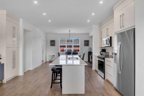 178 Dawson Way, Chestermere, AB - Indoor Photo Showing Kitchen With Stainless Steel Kitchen With Upgraded Kitchen