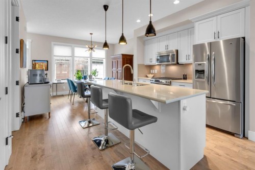376 Quarry Park Boulevard Se, Calgary, AB - Indoor Photo Showing Kitchen With Stainless Steel Kitchen With Upgraded Kitchen