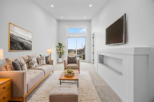 196 Saddlelake Manor Ne, Calgary, AB - Indoor Photo Showing Living Room