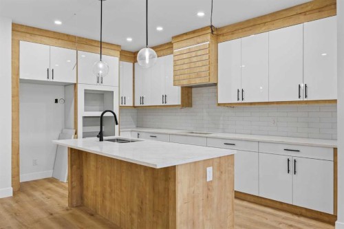 196 Saddlelake Manor Ne, Calgary, AB - Indoor Photo Showing Kitchen With Upgraded Kitchen