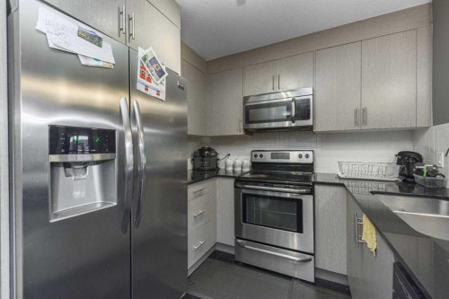1404-240 Skyview Ranch Road Ne, Calgary, AB - Indoor Photo Showing Kitchen With Stainless Steel Kitchen