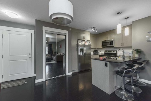 1404-240 Skyview Ranch Road Ne, Calgary, AB - Indoor Photo Showing Kitchen With Upgraded Kitchen