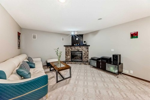 212 Sienna Park Drive Sw, Calgary, AB - Indoor With Fireplace