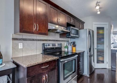 38 Autumn Crescent Se, Calgary, AB - Indoor Photo Showing Kitchen With Stainless Steel Kitchen